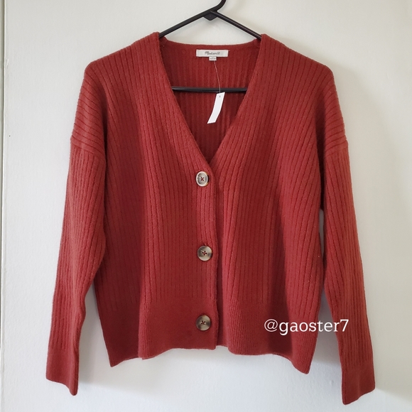 Madewell Cameron Ribbed Cardigan Sweater - Picture 3 of 11